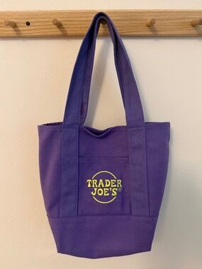 Trader Joe's Purple/Green Mini Tote